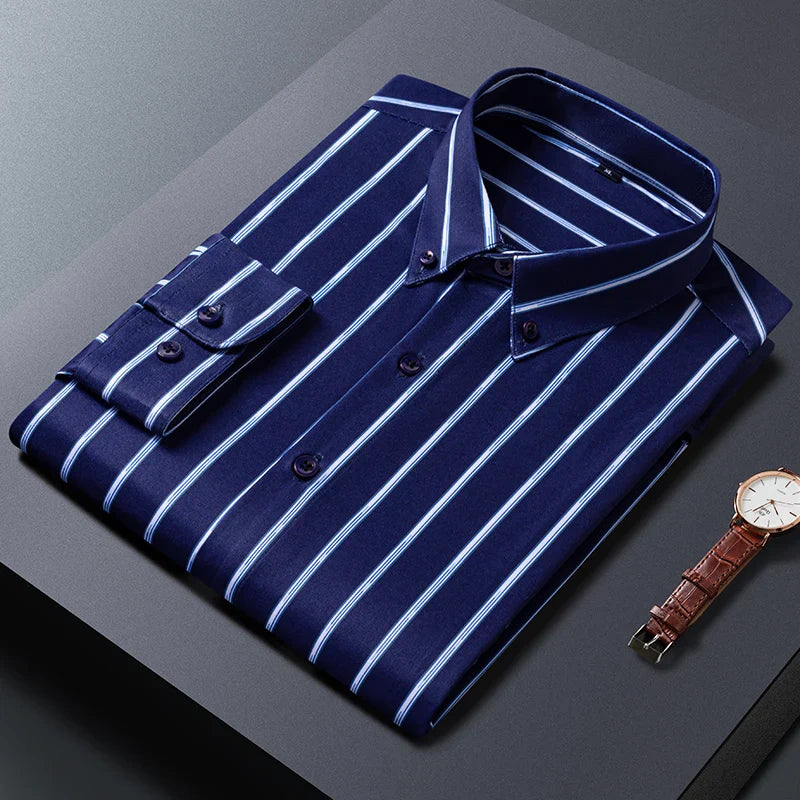 Levi | Elegant gestreept herenoverhemd