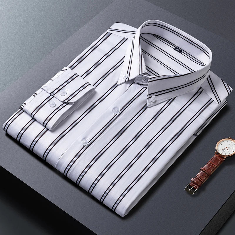 Levi | Elegant gestreept herenoverhemd
