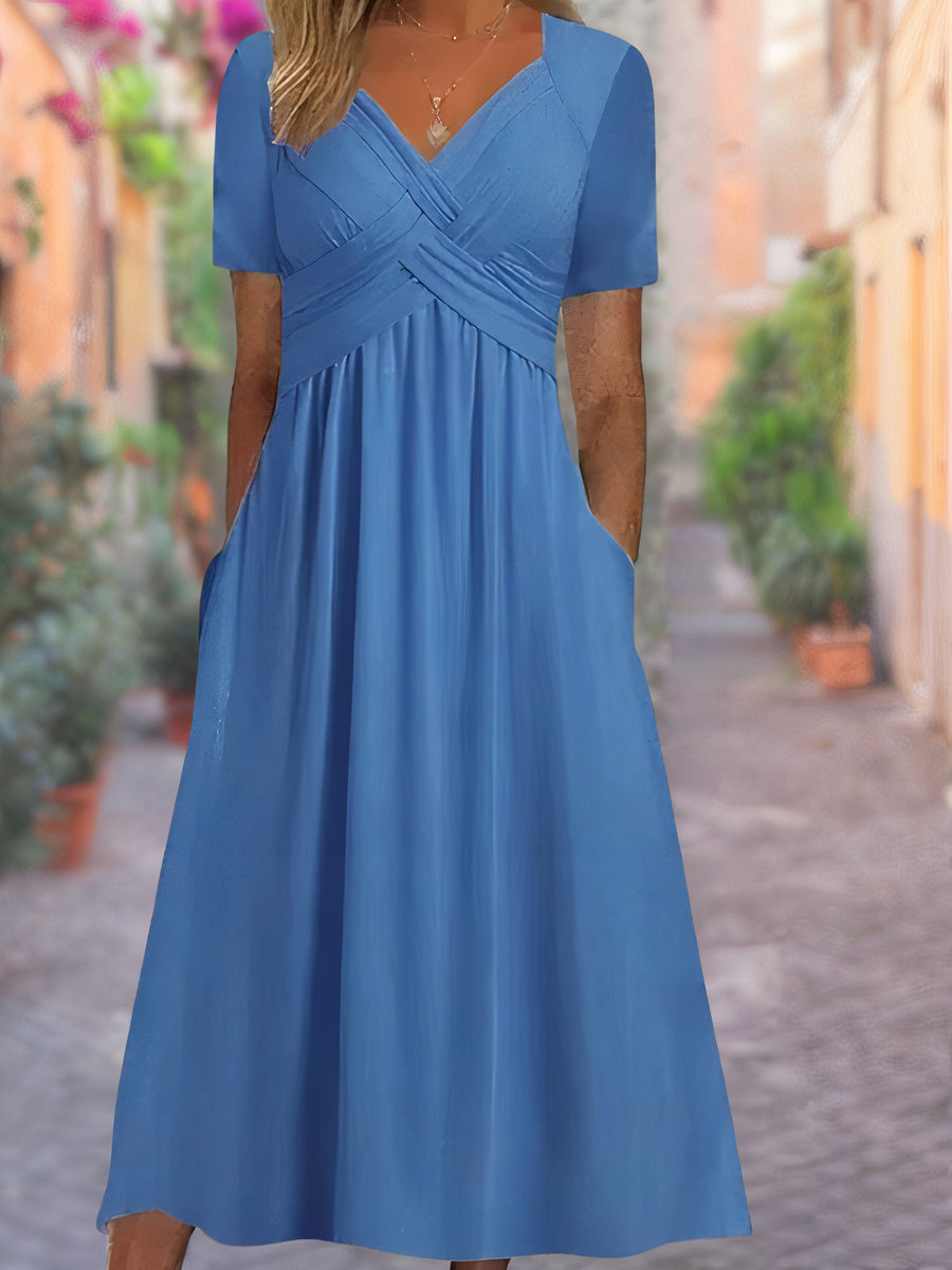 Sylvia | Comfortabele jurk met V-hals