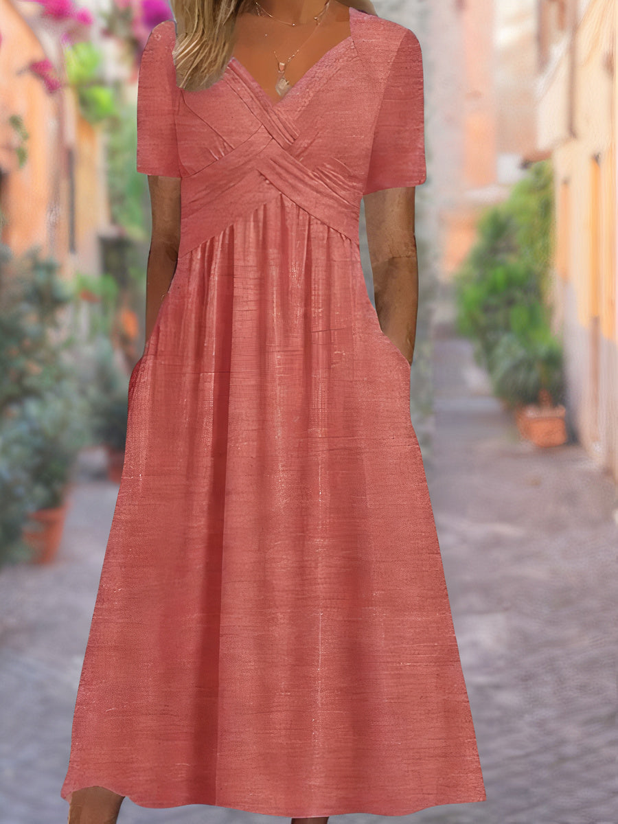 Sylvia | Comfortabele jurk met V-hals