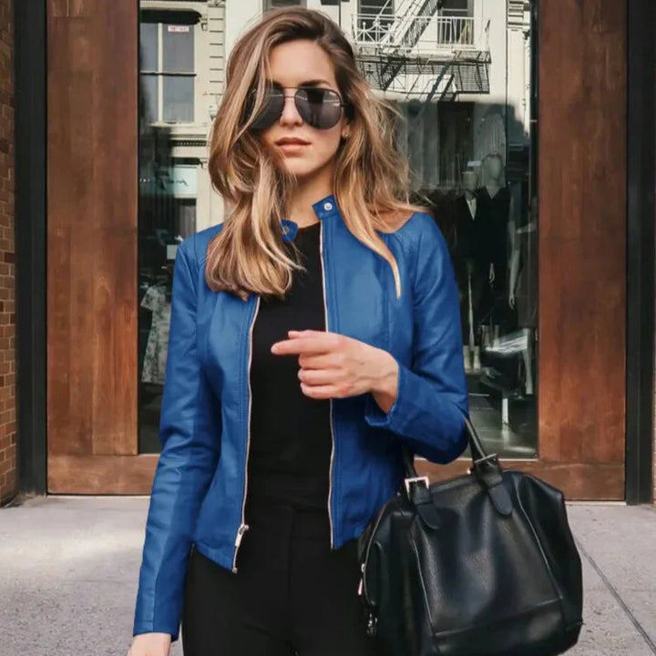 Desiree | Veelzijdige leren jas van hoogwaardige kwaliteit