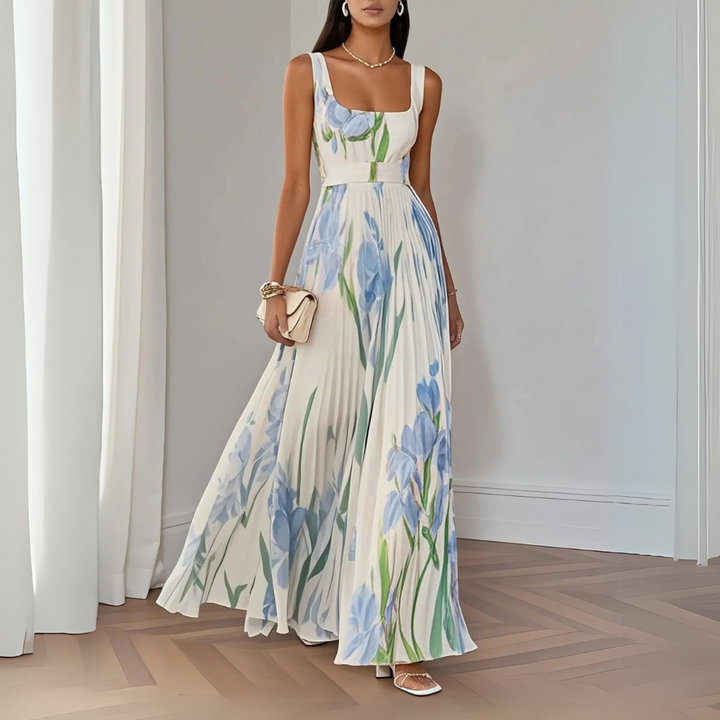 Nina | Elegante maxi-jurk met bloemenprint