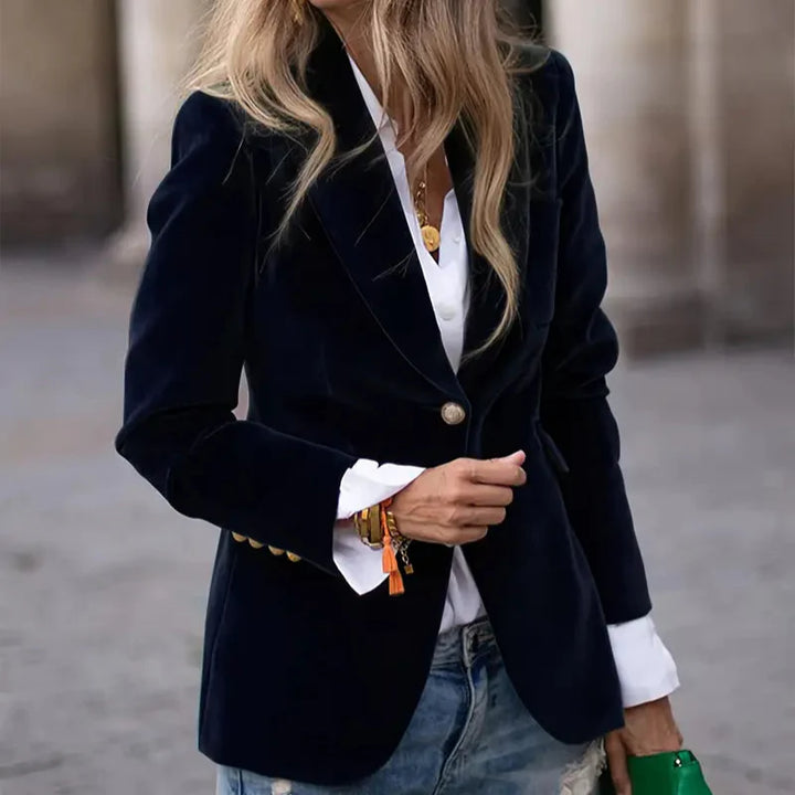 Sienna | Elegante velvet blazer