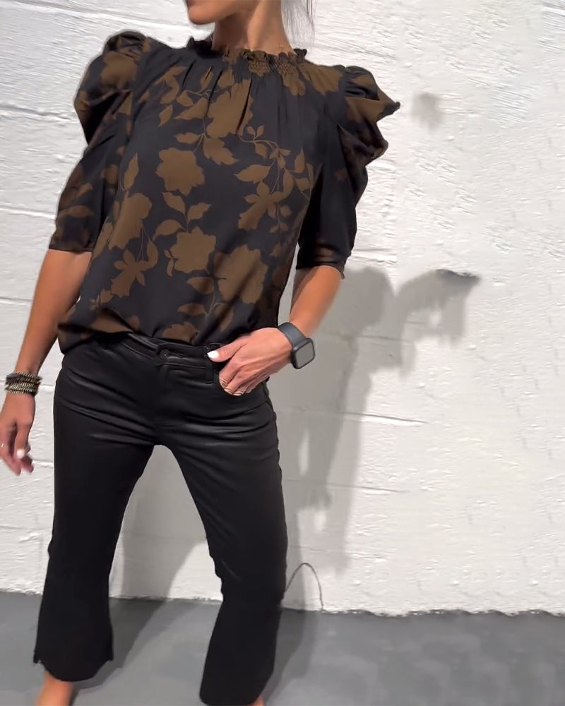 Noa | Blouse Met Puffmouwen