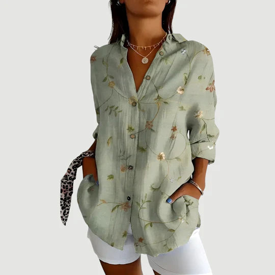 Puck | Blouse met geometrisch patroon
