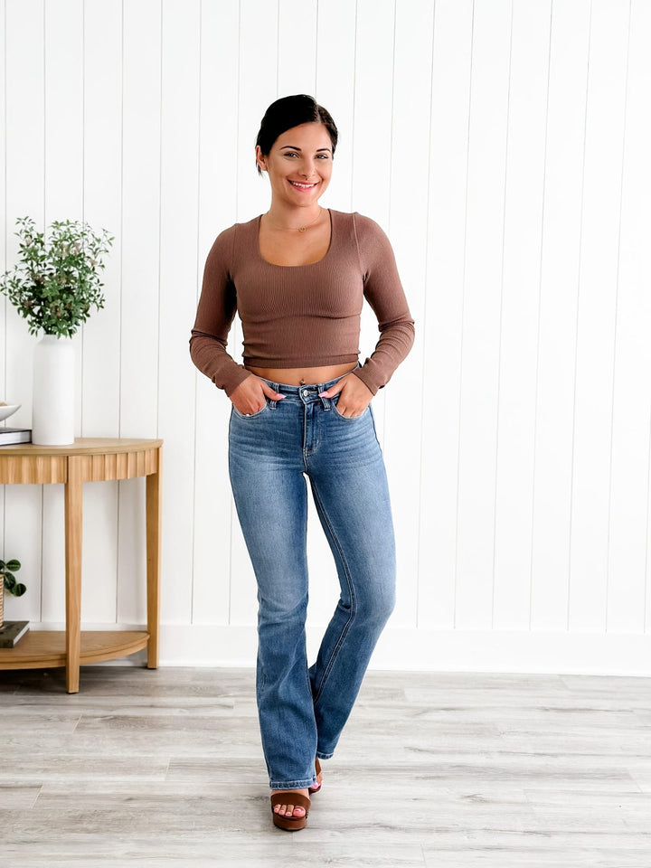 bootcut jeans met buikcontrole👖