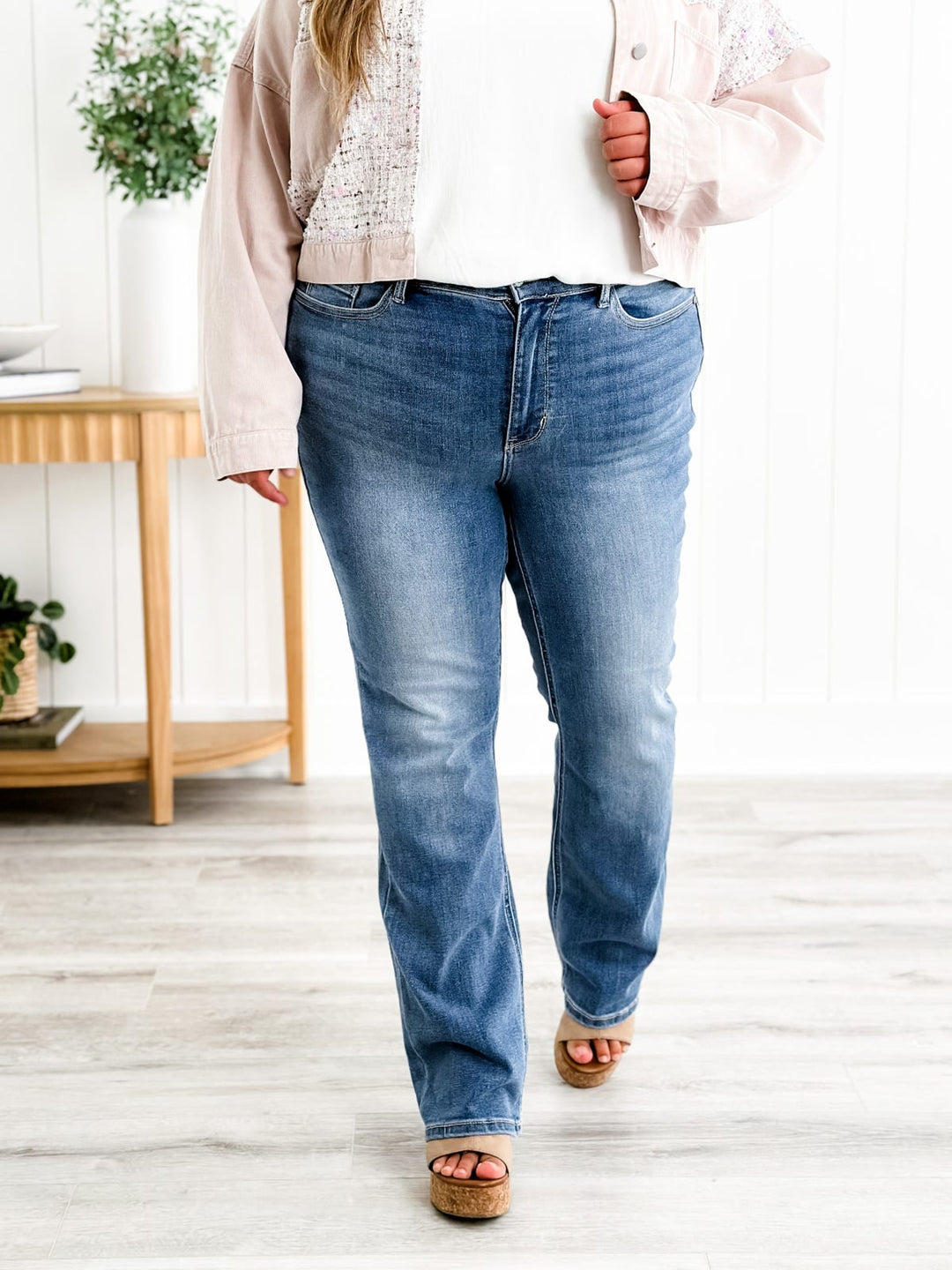 bootcut jeans met buikcontrole👖