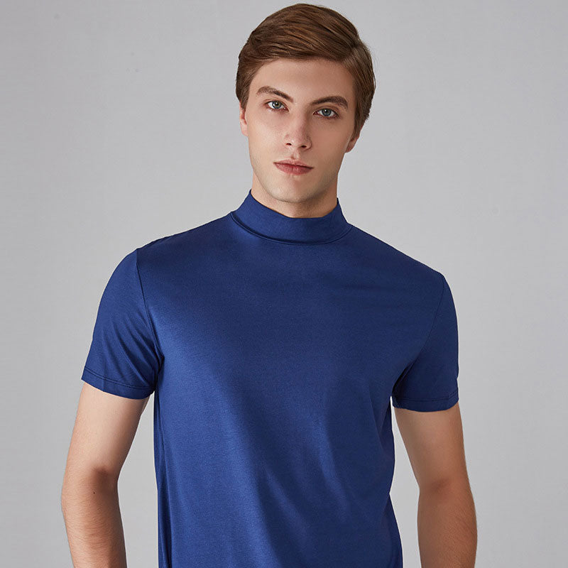 Dick | Heren slim-fit T-shirt met hoge hals