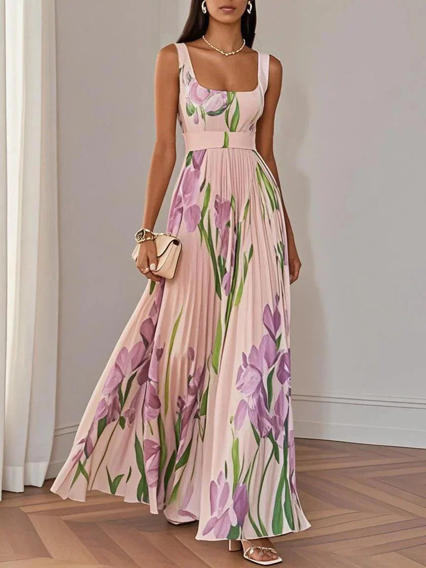 Nina | Elegante maxi-jurk met bloemenprint