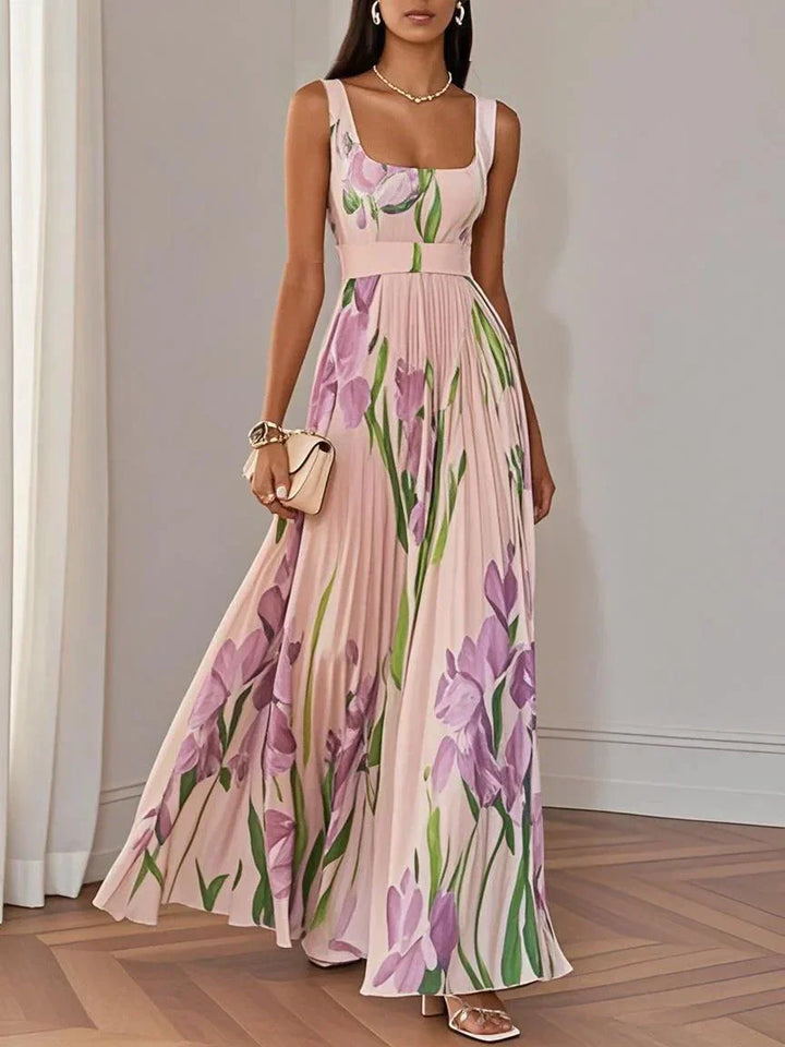 Nina | Elegante maxi-jurk met bloemenprint