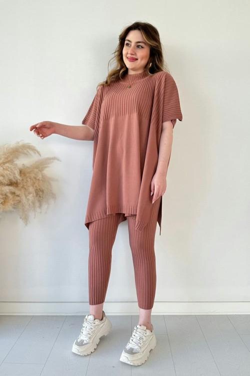 Chantal | Gebreid Tweedelig Damespak (Top + Broek)