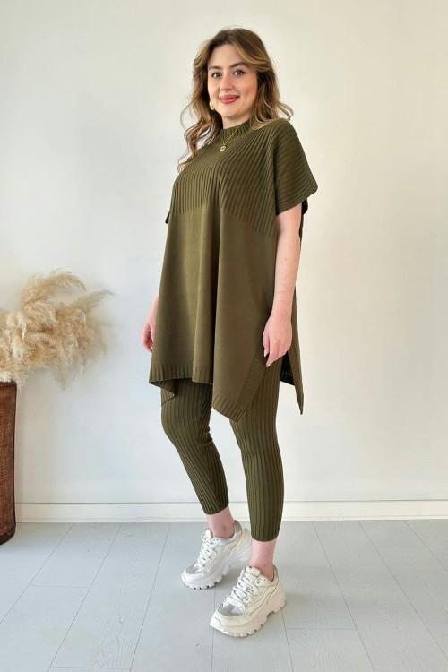 Chantal | Gebreid Tweedelig Damespak (Top + Broek)