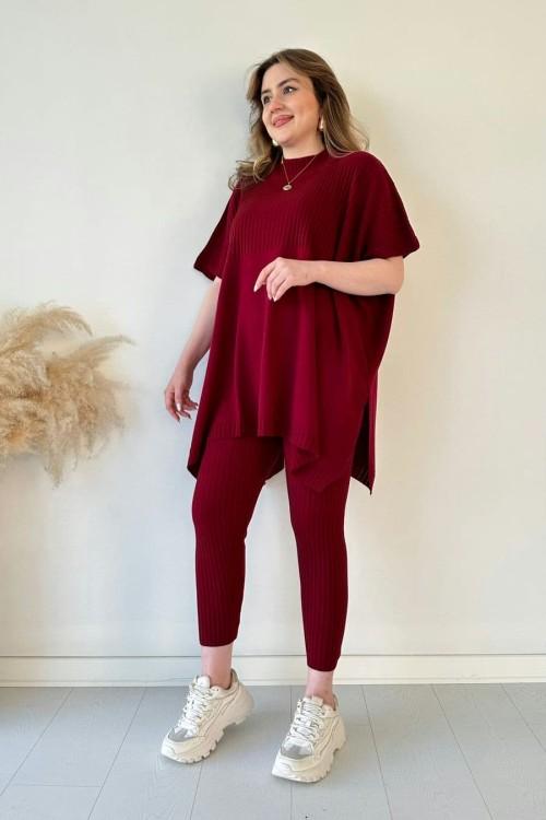 Chantal | Gebreid Tweedelig Damespak (Top + Broek)