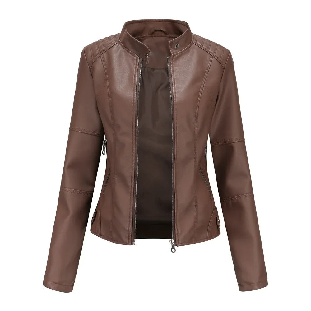 Odette | Elegante en modieuze leren jas
