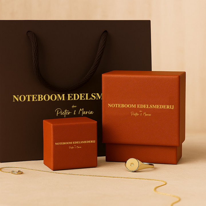 Gouden Blad Armband – Uniseks Elegantie met Moissanite