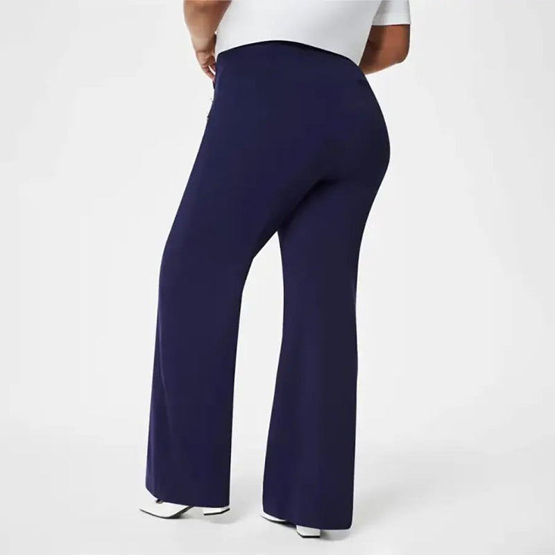 💕Broek met brede pijpen met buikcontrole en knoop