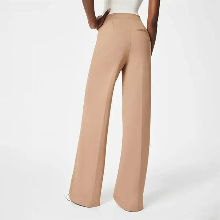 💕Broek met brede pijpen met buikcontrole en knoop